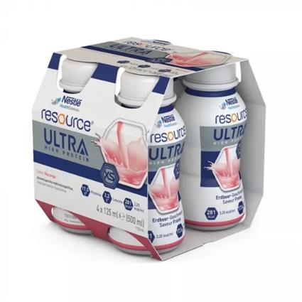 Nestlé Resource Ultra Solução Oral Morango 4x125ml