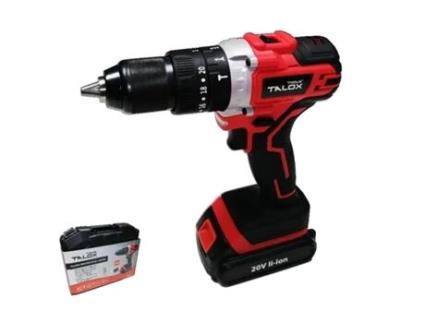 Broca Profissional 2X Bateria Li-Ion 20V 2Ah Case TALOX