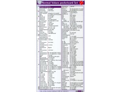 Livro Normal Values Pocketcard de Bbp (Inglês)