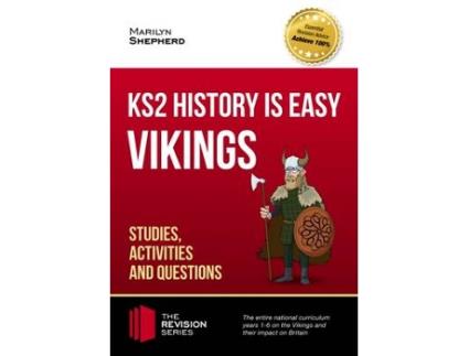 Livro ks2 history is easy: vikings (studies, activities & questions) achieve 100% de how2become (inglês)