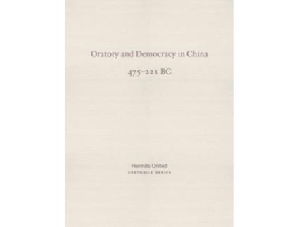 Livro Oratory and Democracy in China de Diverse And Anonymous (Inglês)