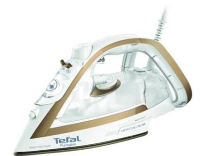 Puregliss Fv8042 Ferro a Seco e a Vapor Durilium Airglide Autoclean Soleplate 3000 W Bronze Branco TEFAL