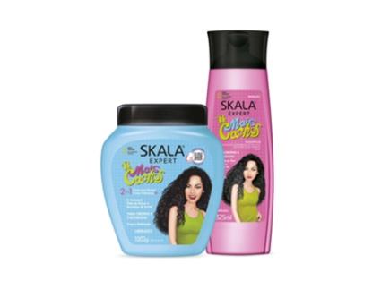 Pack Mais Cachos Shampoo 325Ml Máscara 1Kg SKALA