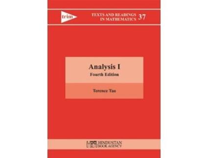 Livro Analysis I de Terence Tao (Inglês - Capa Dura)