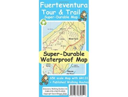 Livro Fuerteventura Tour and Trail Map de David Brawn (Inglês)