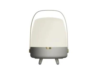 Lâmpada de Alto-Falante Portátil e Sem Fio Conexão Bluetooth e Som de Alta Fidelidade Cor Bege Lite-Up Play Sand KOODUU