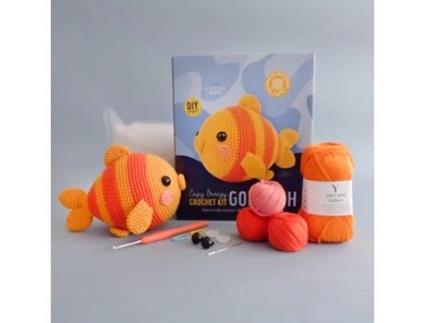 Livro Easy Breezy Crochet Kit Goldfish de Mariska Vos-Bolman (Inglês)