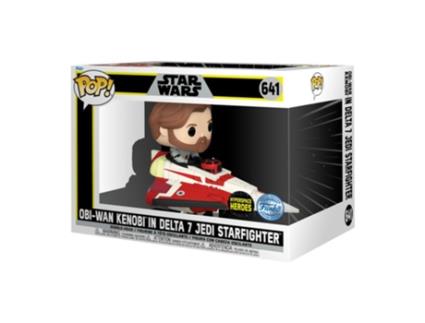 Figura Funko STAR WARS: As Guerras Clonadas Obi-Wan Em Delta 7 Us Ex Pop! Ride