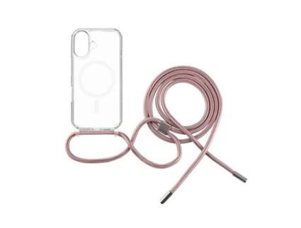 Capa com Cordão Magpure Neck para iPhone 16 FIXED Rosa