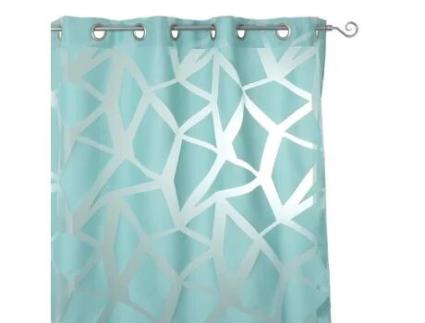 Cortina Transparente 140 X Alt.245 Cm Eclats Turquesa EMINZA