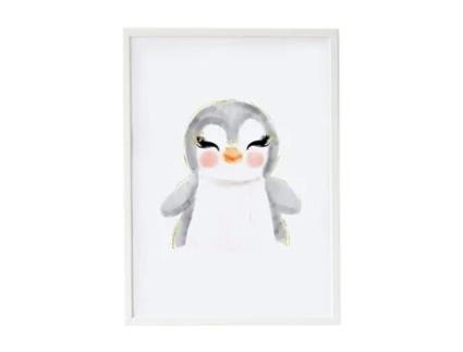 Pintura CROCHETTS Multicolor 33 X 43 X 2 Cm Pinguim