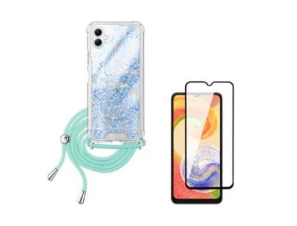 Capa Shinnyhands Free Strongglass para Samsung Galaxy A16 5G CAPASMART Azul