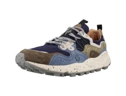 Sapatos de Homem FLOWER MOUNTAIN Yamano Tecido Azul (42)