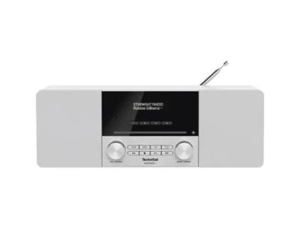Rádio de Mesa Dab Fm Dab Fm Cd Usb Bluetooth com Controle Remoto Função Despertador TECHNISAT Digitradio 3