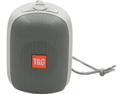 Coluna Bluetooth RITTEREC TG609 (Prateado - 5 W - Alcance: até 10 m)