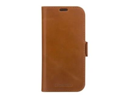 Capa Fólio para iPhone 15 Plus DBRAMANTE1928 Castanho