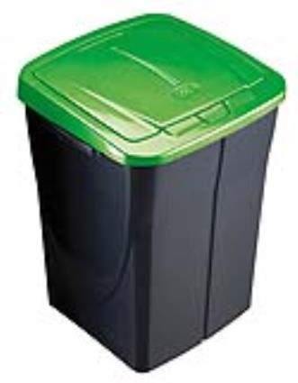 Balde do lixo ECOBIN 45L 36.5X36X51CM VERDE
