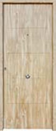 Porta de entrada metálica SAGA FRISO HORIZONTAL CARVALHO 90X210CM DIREITA