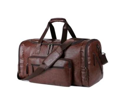 KOHREE Bolsa Esportiva Masculina de Couro Pu Bolsa de Ginástica para Viagem Bolsa Masculina