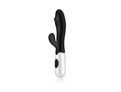 Vibrador Portátil Recarregável Do Coelho Do Silicone Para Mulheres Clitóris Adulto Motor Duplo Fêmea 30 Velocidades ECENLEN