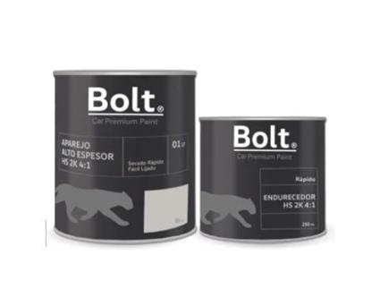 Conjunto Tintas de Retoque BOLT SPRAY PREMIUM PAINT Hs White 2K 4:1 + Catalyst Kit 1,25 Lt