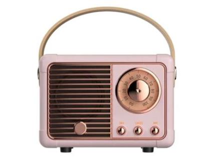 MARLONE Altifalante Bluetooth 5.0 Portátil Paris Model 3W Rosa