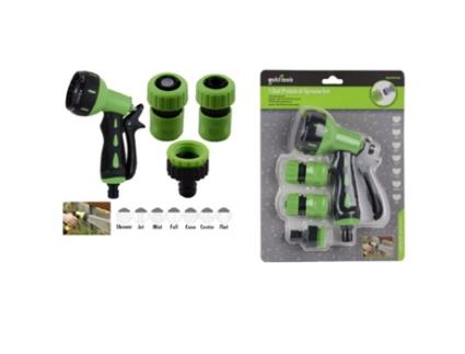 Conjunto 4 Peças Jardim 7 Jato Pistola Lança Com 1/2? Acoplamentos 90018 KAELA