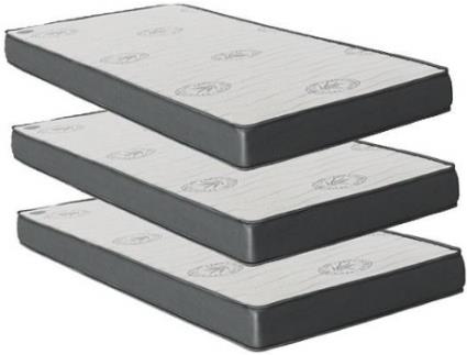 Colchão Pack 3 Viscoelástico MUEMUE 90x190x20/90x190x15/90x190x15