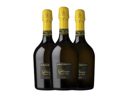 Espumante BORGO MOLINO Spumante Extra Dry Glera Extra Seco Marca Trevigiana (0.75 L - 3 Unidades)
