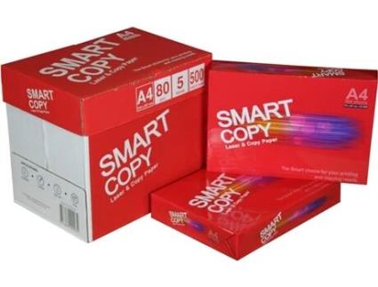 Folhas Marca Smart Copy Caixa 500 Folhas Din A4 e 80 Grs Pacotes para Escritório Casa Pacote de 15 Pacotes COM-FORT HOUSE