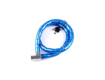 Corrente De Cadeado Piton Azul Para Motocicletas Bicicletas 1 Metro Blindado Anti-Roubo SJC