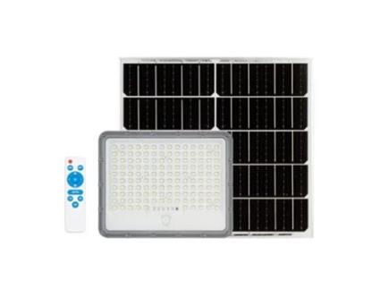 Projetor Solar Led 200W 2500 Lumens com Sensor 184 Leds com Controle Remoto Painel Separado 7500K JANDEI