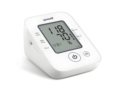 Ye660D Aparelho de Medição Da Tensão Arterial Digital Yuwell Algema Automática para O Braço 22-45 Cm com Memória Ecrã Grande Branco