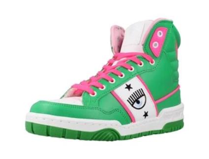 Sapatos de Mulher CHIARA FERRAGNI High Tecido Verde (40)