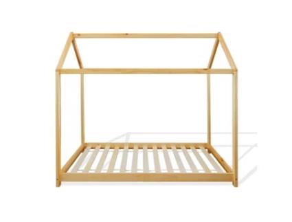 Cama Baixa para Crianças REBECCA MOBILI Tiglio Marrom Claro 160X80X1 Cm