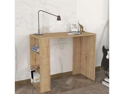 Secretária Escritório Estúdio Quarto Moderna 90X40X74Cm Madeira Netenya DEKORISTER