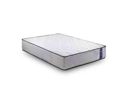 Cama de Solteiro Firmeza Média Alta Reversível Respirável DREAMNITE Tecido Branco (150x190cm)