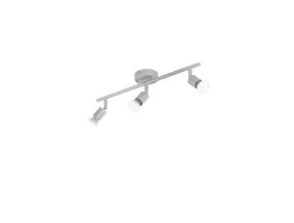 Spot Cooper em Metal Prateado com Três Difusores Ajustáveis ??E Lâmpadas Incluídas FAN EUROPE LIGHTING