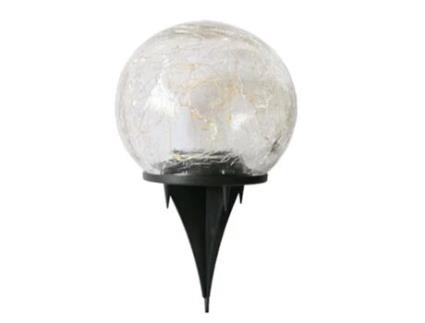 Jardim Luzes solares Globo Luzes solares Outdoor Cracked Glass Jar Ball Luzes solares 1 Pack