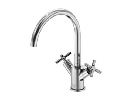 STEINBERG Serie 250 Waschtisch-Zweigriffarmatur Mit Ablaufgarnitur Chrom Cor: Crómio