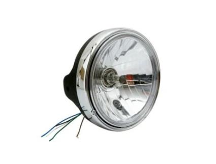 Farol de Motocicleta com Invólucro Ótico Liso Lâmpada H4 Luz de Presença AVOC Guzzi Homologue Ce