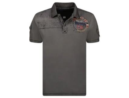 Polo de Homem GEO NORWAY Algodão Cinzento (L)