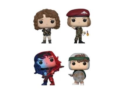 Figura Funko COISAS ESTRANHAS Nancy Robin Eddie & Dustin Us Ex. Pop! 4Pk