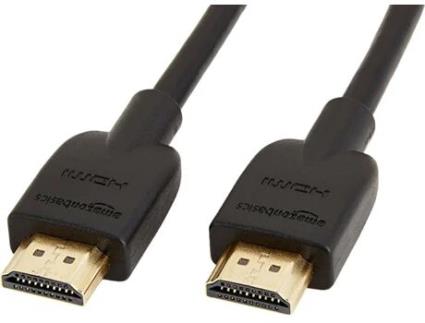 Cabo HDMI AMAZONBASICS (1.8 m - Preto)