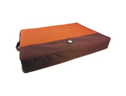 Almofada Ortopédica para Cão Martin Sellier Matches Pais de 12 cm L'UNIVERS DES CHIENS Laranja e Marrom 1,20 m x 85 cm x 12 cm