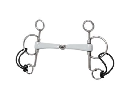 Bit Curto Articulado Pelham Single Prateado 145 Mmberis