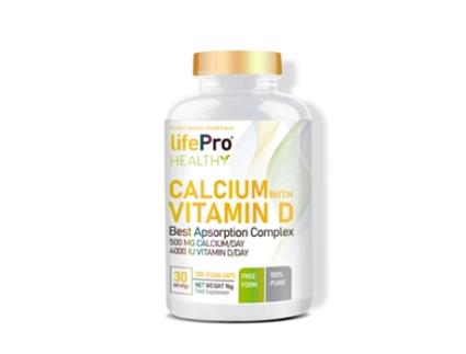 LIFE PRO NUTRITION Healthy Calcium Vitamin D 120 Vegancaps