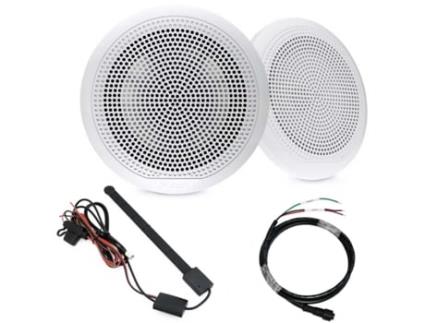 Pacote de Colunas de Áudio: 1 Par de Hp El-F653W + Antena Fm/Dab + Cabo Hp NOVA