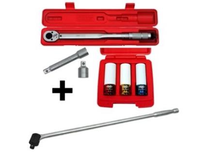 Chave Dinamométrica 1/2” Kit de Substituição de Roda 30-210 Nm FAMEX 10905