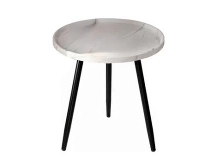 Mesa de Apoio em Mdf de Madeira Maciça com 2 Níveis Estilo Nórdico para Quarto Sala de Estar Quarto Sala de Jantar Branco LUTODY HOME SPAIN